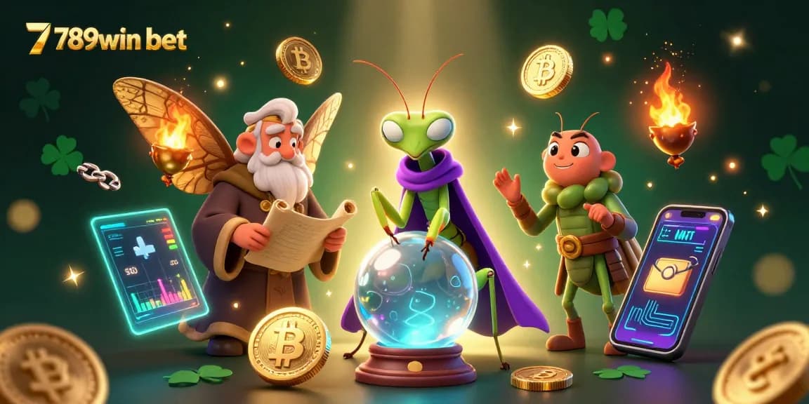 Join the fun at 789win bet with a vibrant illustration of engaging games and characters.