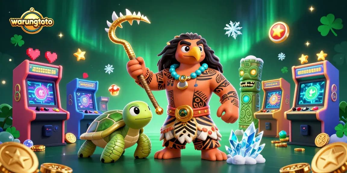 Experience thrilling gameplay at warungtoto with colorful arcade elements and dynamic characters.