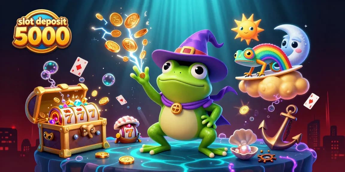 Experience thrilling gameplay with slot deposit 5000, featuring vibrant characters and colorful casino elements.
