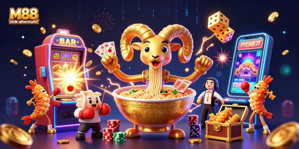 M88 link alternatif promotes vibrant gambling with exciting characters, lucky symbols, and thrilling visuals.