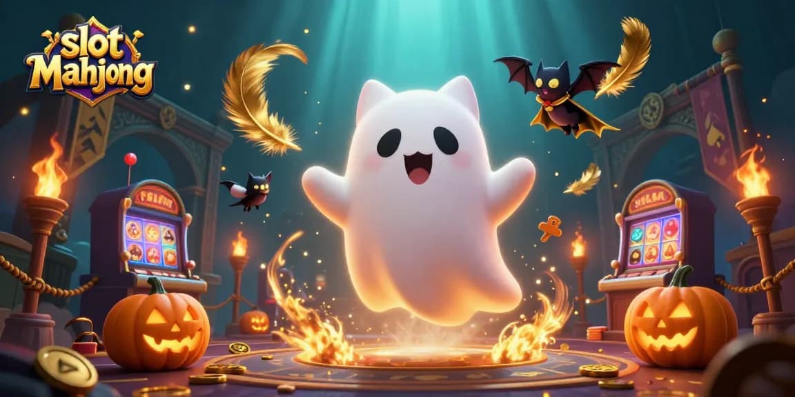 Experience excitement with slot mahjong in this vibrant 3D casino illustration featuring enchanting characters.