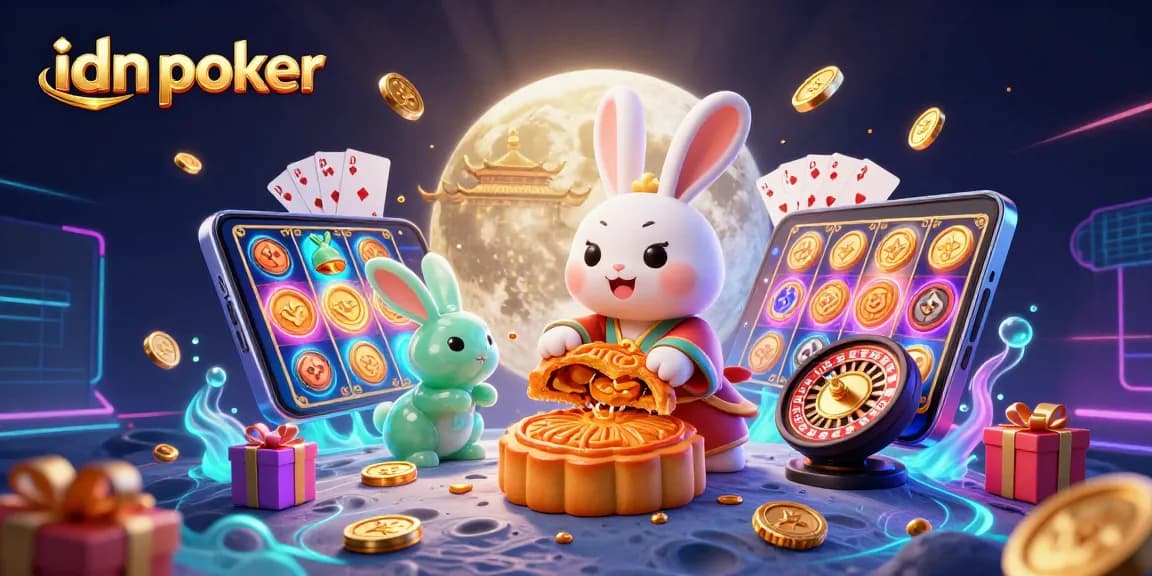 Experience the excitement of idn poker with vibrant characters and lively casino elements.