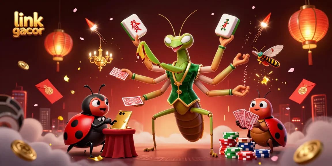 Engage in thrilling games with link gacor as a mantis card sharp and ladybug pit boss run the casino.