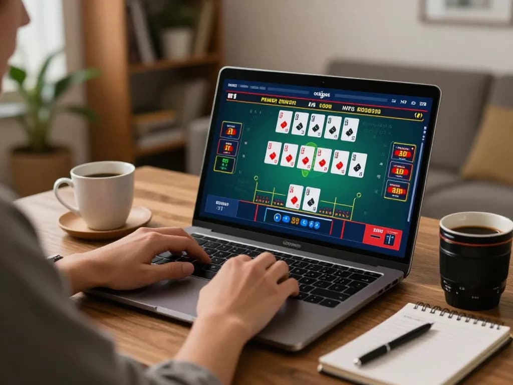Engaging in strategic blackjack gameplay on rikvip's live dealer platform.