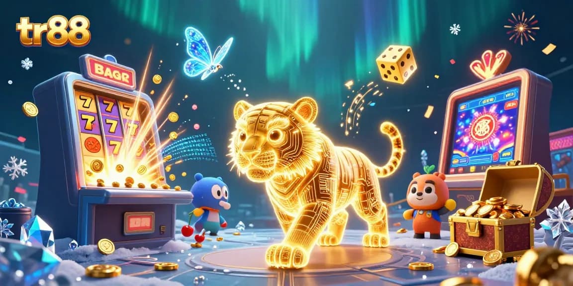 Experience the excitement of tr88 in a vibrant 3D casino environment filled with jackpots and playful characters.
