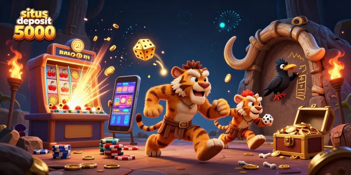 Experience the thrill of gaming at situs deposit 5000 with dazzling casino elements.