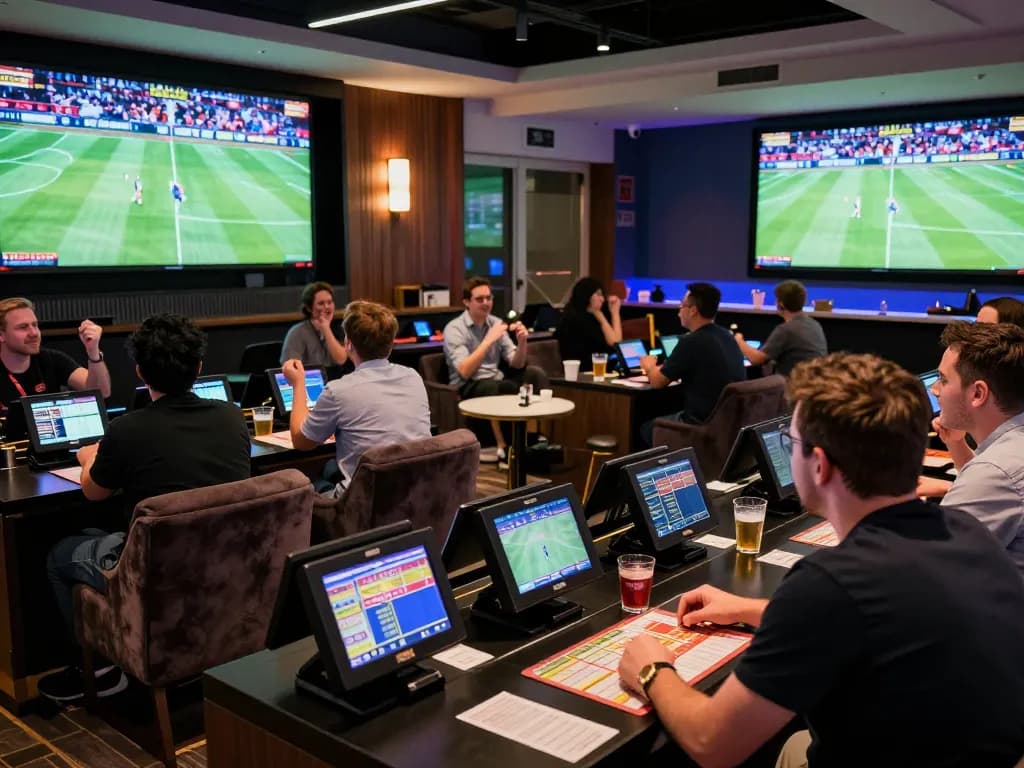 Experience the thrill of live sports betting at BJ88 in an upscale lounge atmosphere.