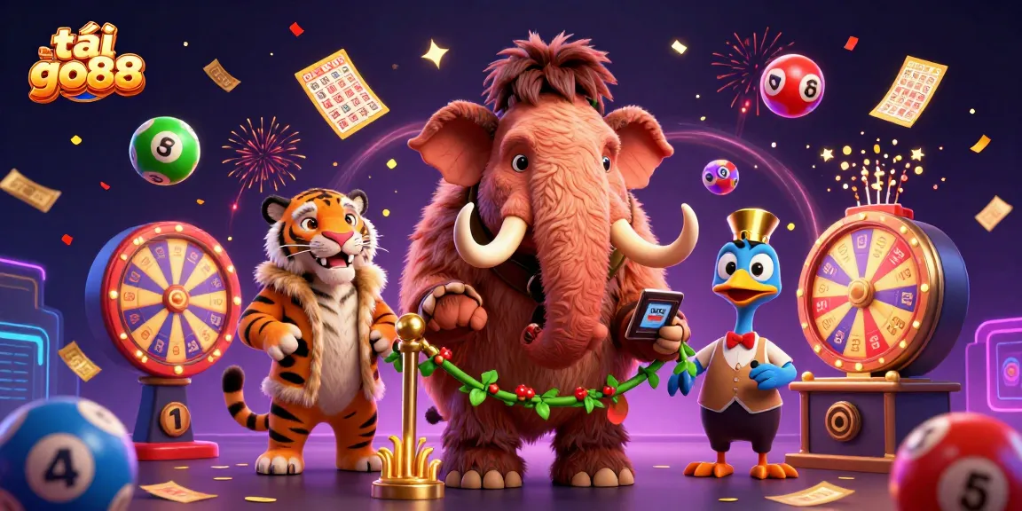 Engage with tải go88's vibrant gaming scene featuring thrilling lottery elements and colorful characters.