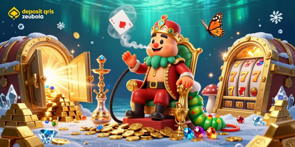 Play exciting slots and win big with deposit qris zeusbola featuring vibrant characters and game elements.