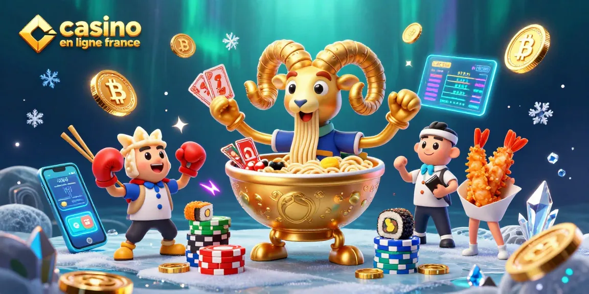 Jouez avec les meilleurs jeux de casino en ligne France dans une scène dynamique colorée !
