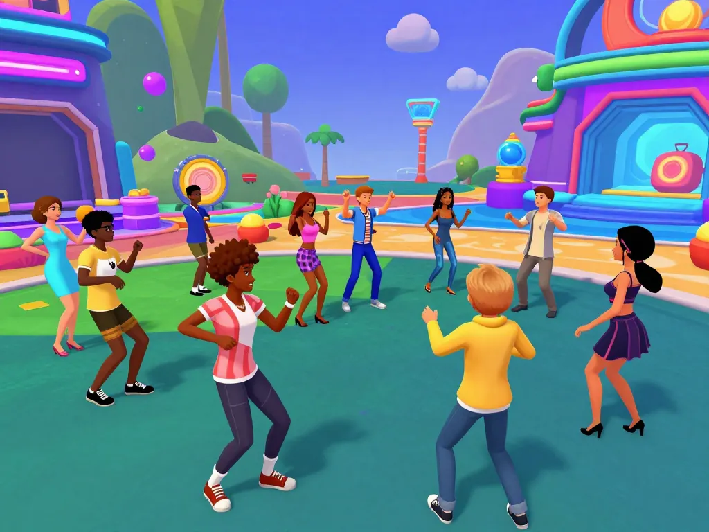Explore exciting online sex games with animated characters in a vibrant digital world filled with playful interactions.