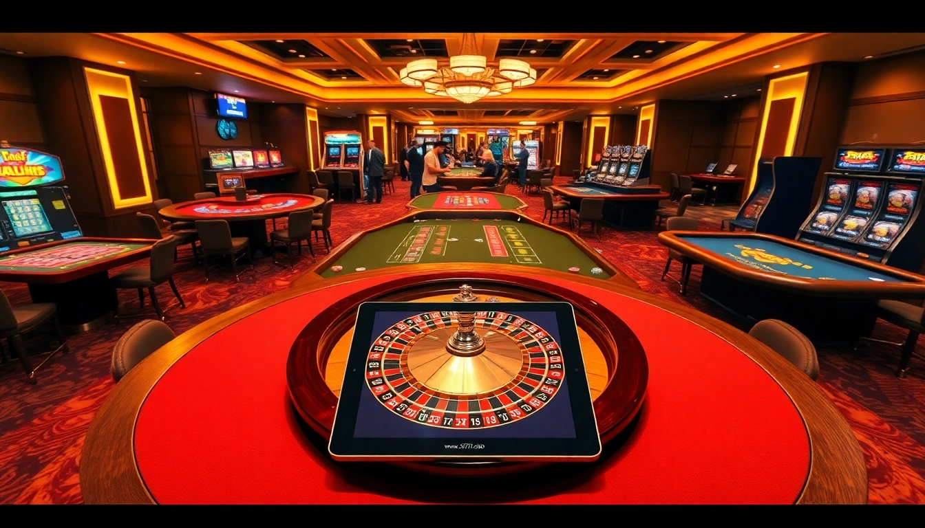 Experience thrilling gameplay at https://www.6l777.club/ with vibrant casino tables and exciting slot machines.