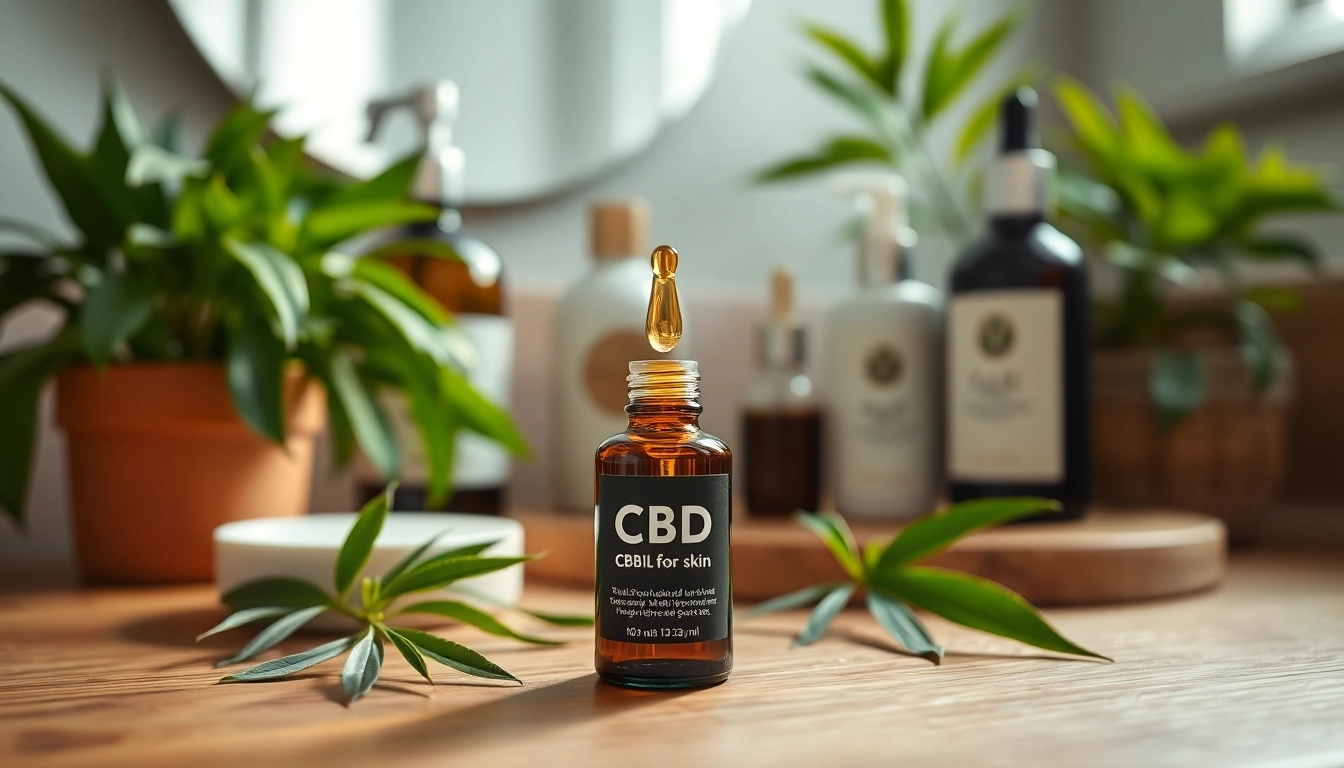 Hydrate and rejuvenate with CBD oil for skin in a soothing skincare setting.